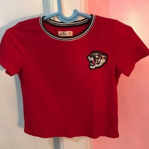 Hollister Red Crop Top